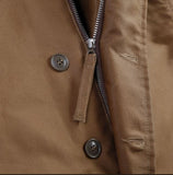 1944 N1 Deck Jacket Khaki Brown Waxed