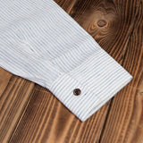 1923 Buccanoy Shirt White Blue Linen