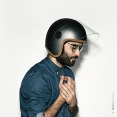 Epicurean Motorcycle Helmet Ash