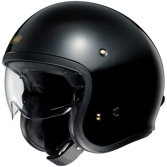 J O motorcycle helmet black