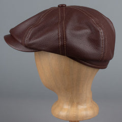 Hatteras lamb nappa leather flat cap