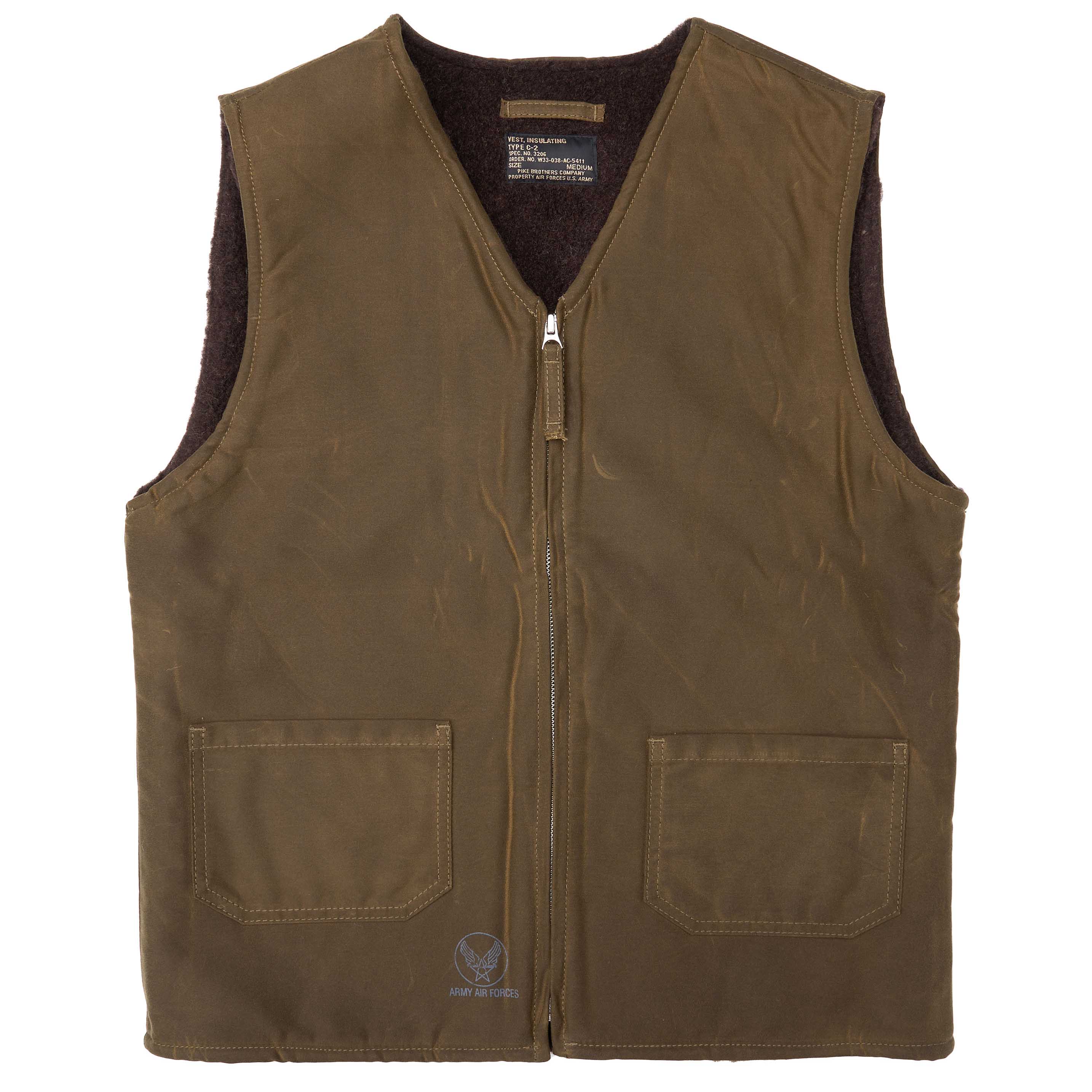 1942 C2 Vest Waxed Olive