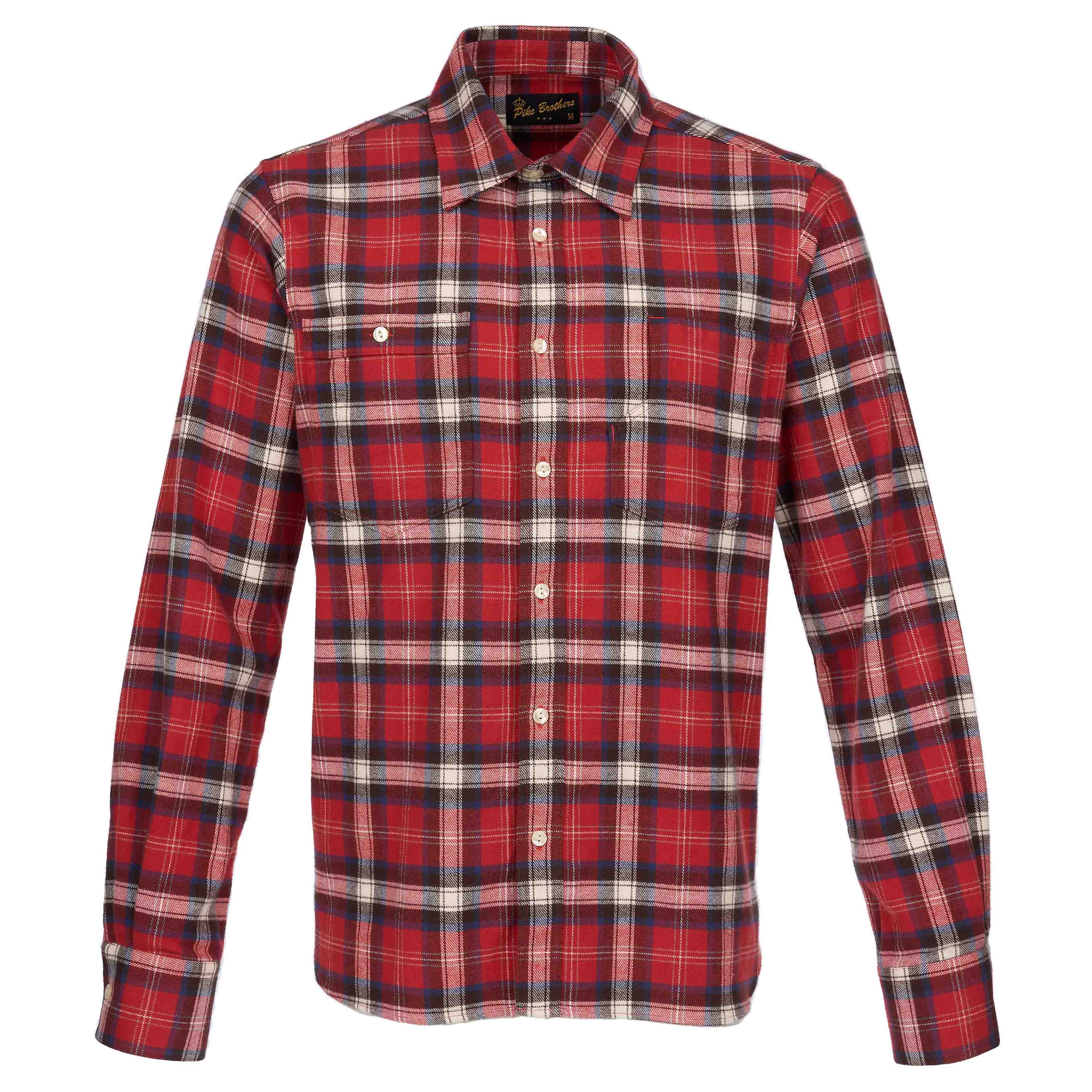 1937 Roamer Shirt Flannel Red