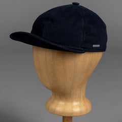 Engineer cap made of soft cotton in navy blue