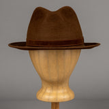 Alessandria Hut mit Lederband - braun