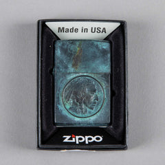 Zippo Indian bronze patinated