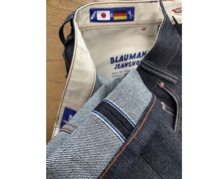 Bio Schmaler Blaumann Jeanshose 15 oz (Organic Cotton)