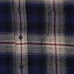 1937 Roamer Shirt Flannel Blue Beige Check