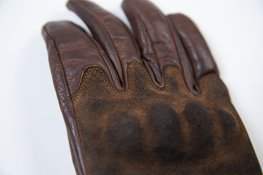 Rodeo motorcycle gloves brown