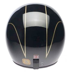 Jet Motorcycle Helmet Norton Black Gold