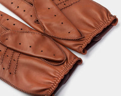 Triton driving gloves in brown