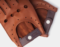 Triton driving gloves in brown