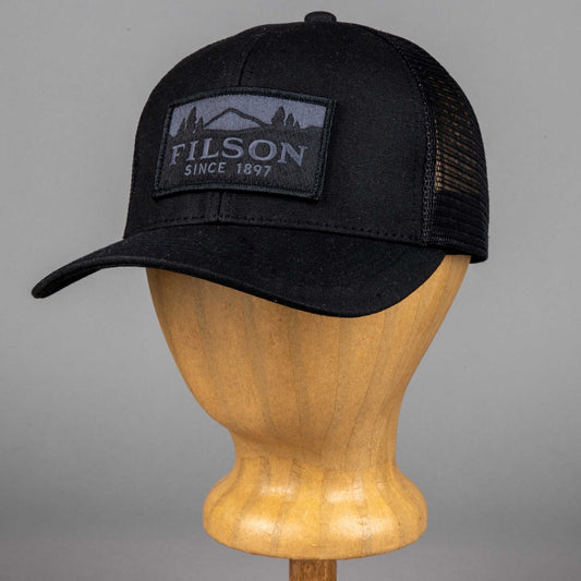 FilsonScenic Waxed Logger Mesh Cap - BlackMützeBritish Parts Luzern