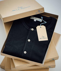 206 button placket shirt long sleeve charcoal