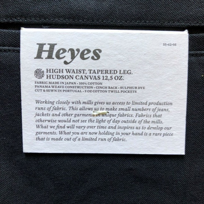 Heyes Hose aus Hudson Canvas