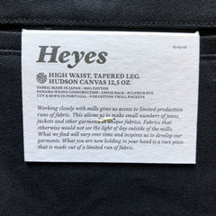 Heyes pants made of Hudson Canvas