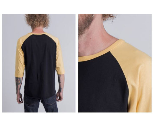 Leon Shirt in Marshall schwarz / Desert Sun gelb