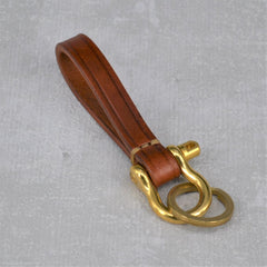 Loop Key Ring Cognac