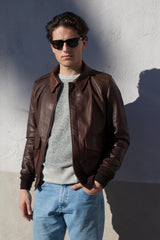 A-2 Pilot Leather Jacket Brown
