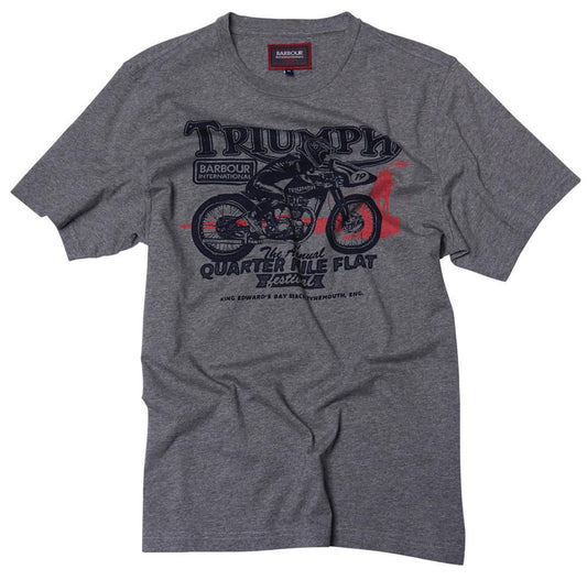 Triumph Qtr Mile T-Shirt grau melliert