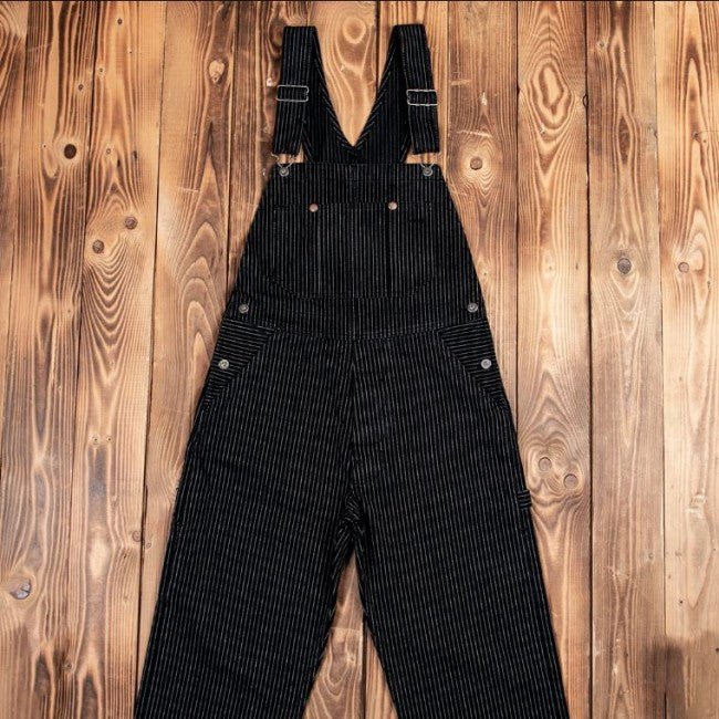 Pike Brothers1953 Mechanic Bib Black WabashHosenBritish Parts Luzern