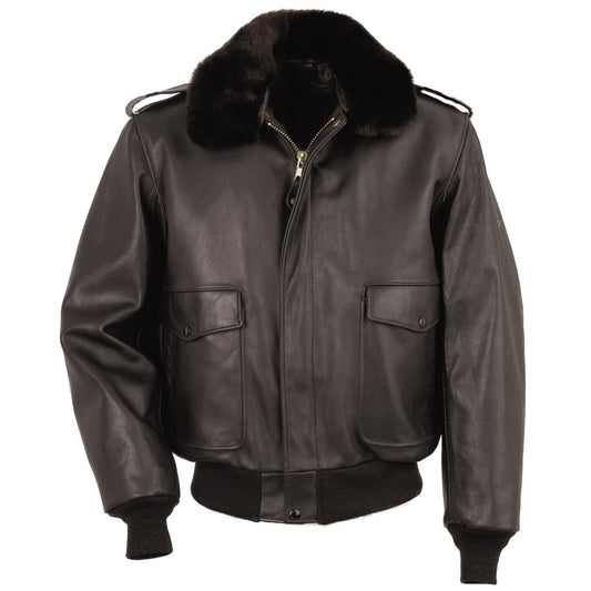 A-2 aviator leather jacket dark brown