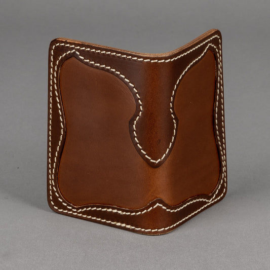 Mini Westbound Wallet (Western Style) in Tobacco