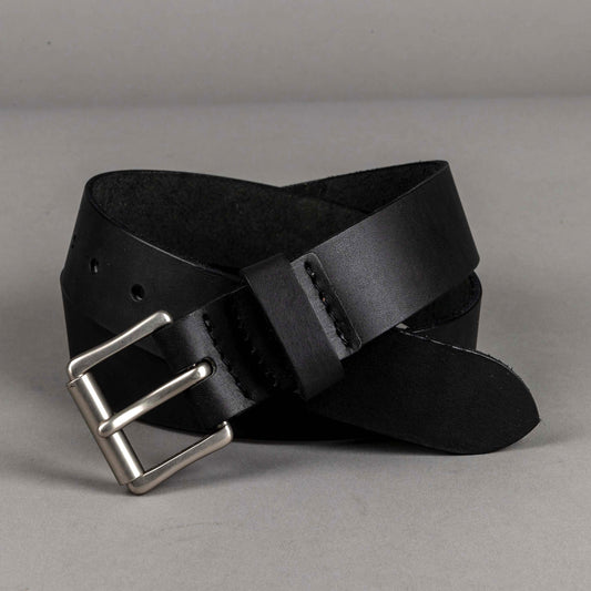 Black Pioneer leather belt