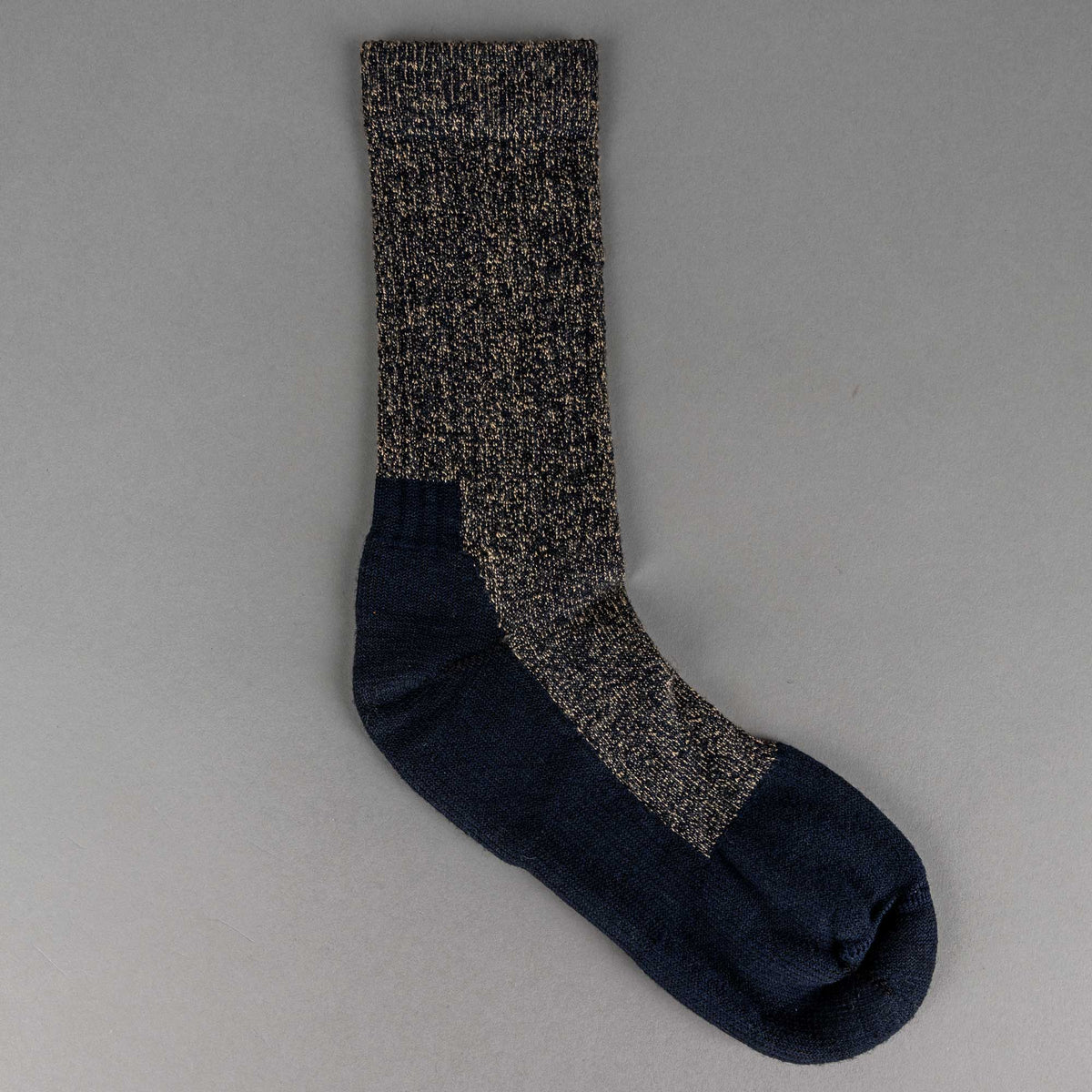 Deep Toe Capped Wool Socken schwarz / khaki