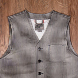 1937 Roamer Vest Hickory Stripes Grey