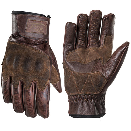 Rodeo motorcycle gloves brown