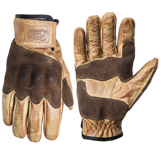 Rodeo motorcycle gloves yellow