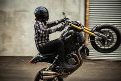 Buellton Riding Shirt (Motorradjacke) in schwarz / weiss / rot