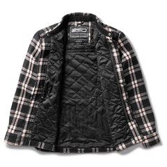 Buellton Riding Shirt (motorcycle jacket) in black / white / red
