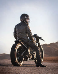 Ronin CE Motorradlederjacke schwarz