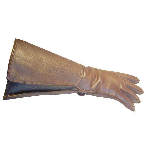 Elk leather gloves - brown