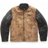 Sidewaze Motorradjacke Tan/Black