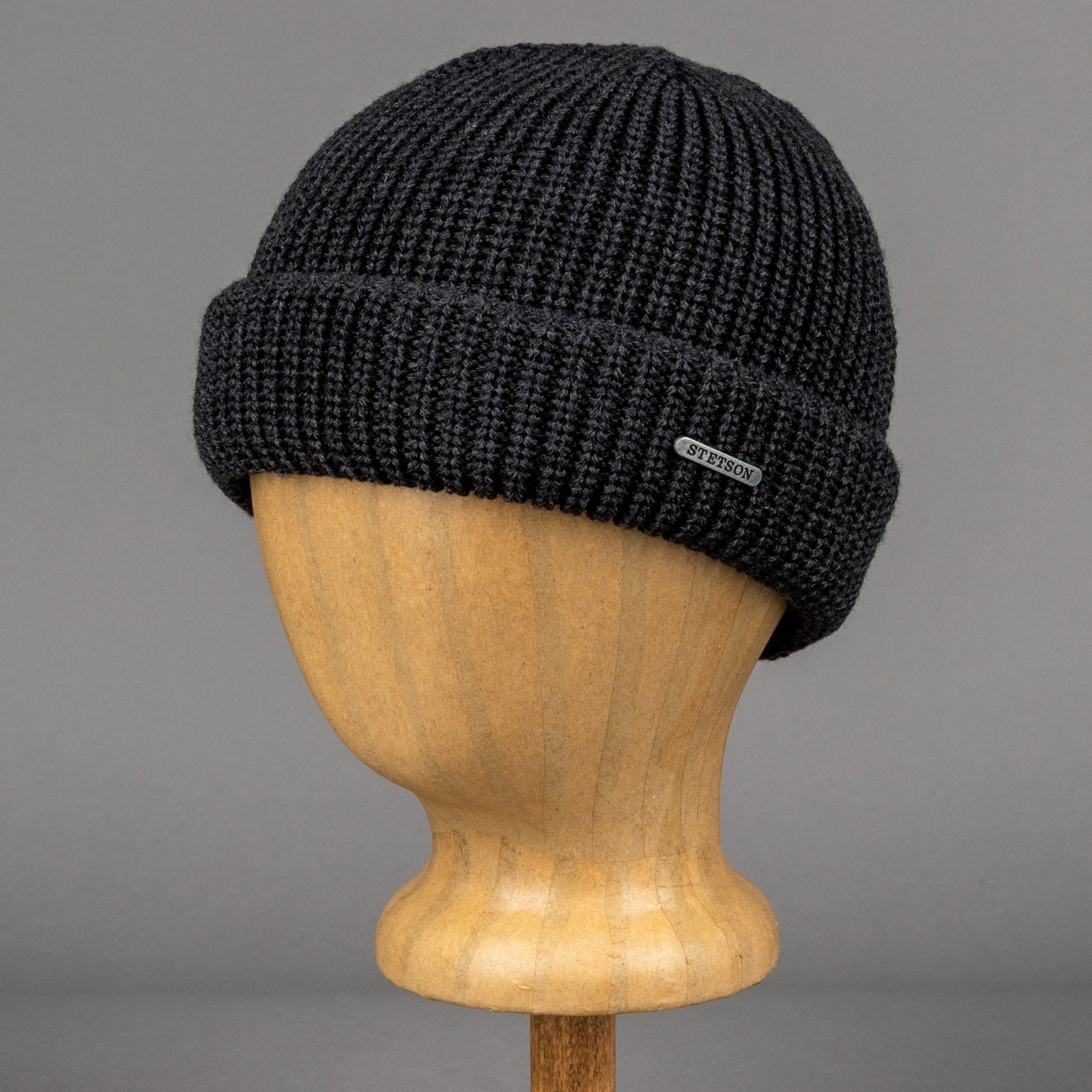 StetsonBeanie aus Merinowolle in AnthrazitMützeBritish Parts Luzern