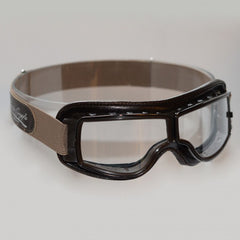 Motorradbrille T2 in braun (für Brillenträger)