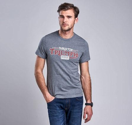 Triumph Thruxton Grey Marl T-Shirt (dunkelgrau melliert)